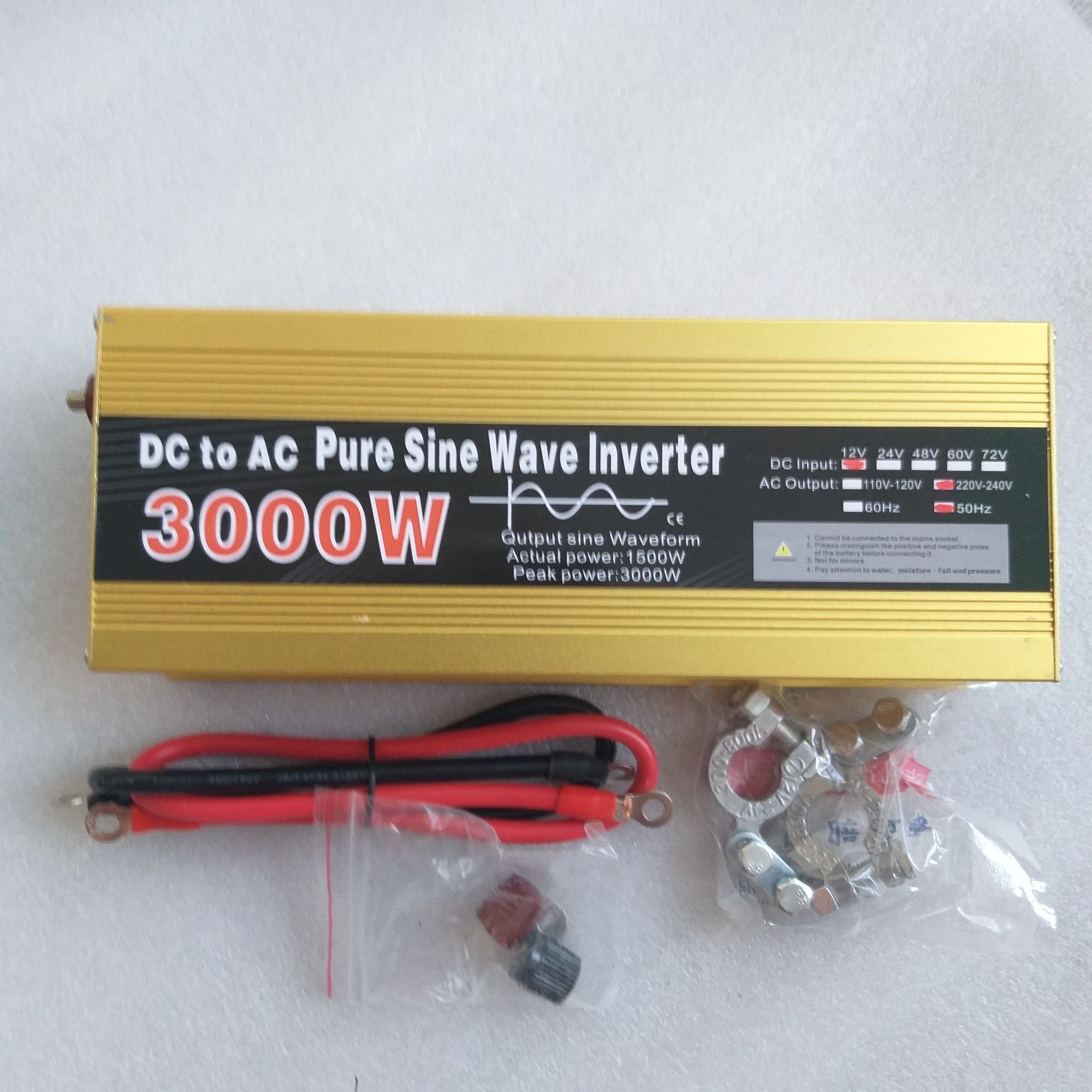 Iнвертор 3000 W Чиста сiнусоiда.
