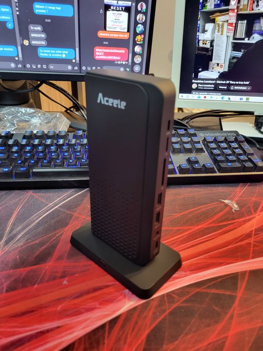 Wielofunkcyjna stacja dokująca USB-C Aceele 15in1