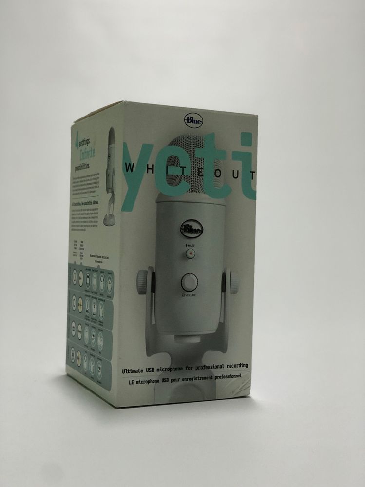 ТОП 1 ЦІНА мікрофон Blue Yeti White Mist