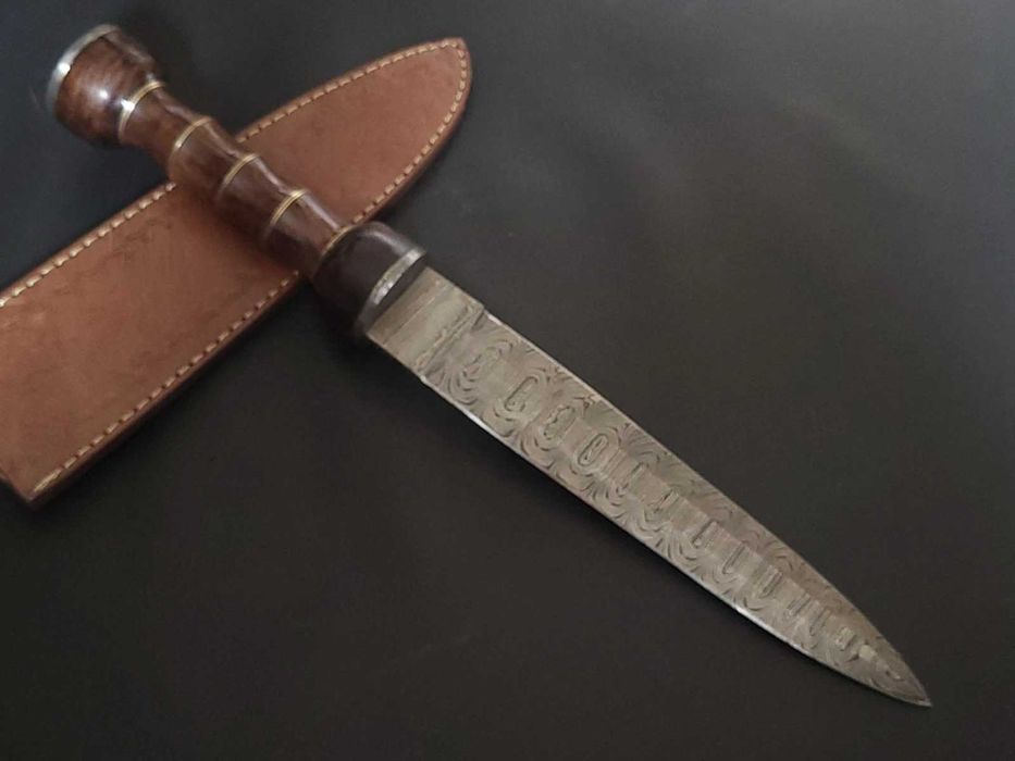 GLADIATOR DAMAST SZTYLET miecz gladius stal damasceńska 40cm