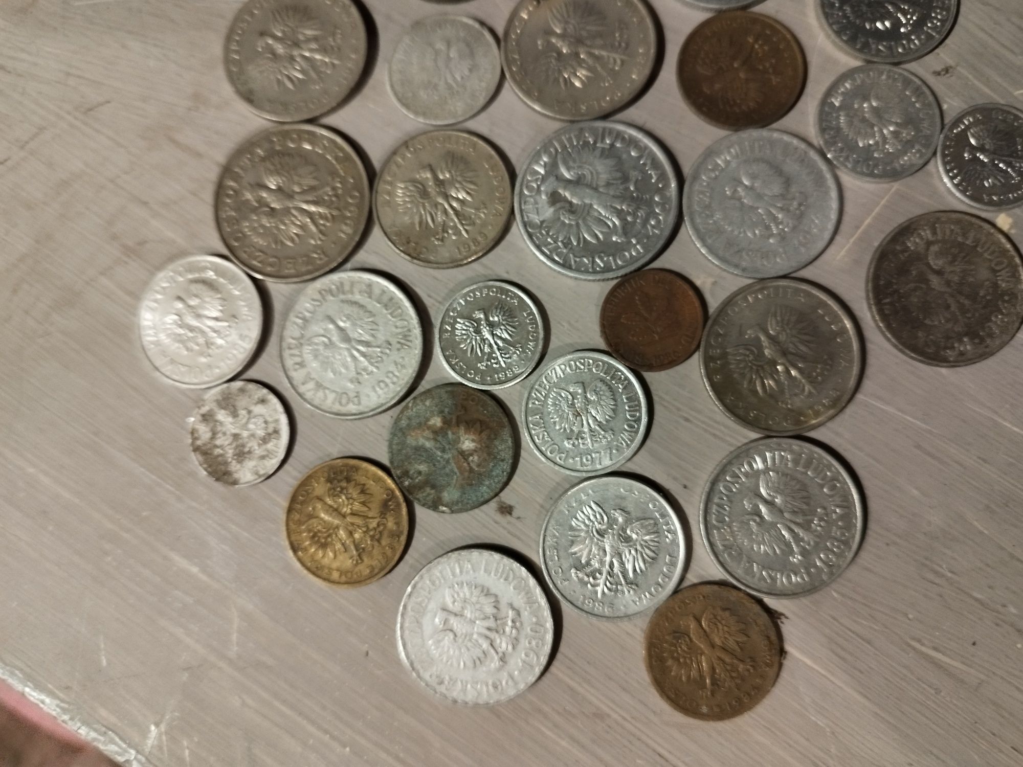 Tanio Stare Polskie monety około 30sztuk