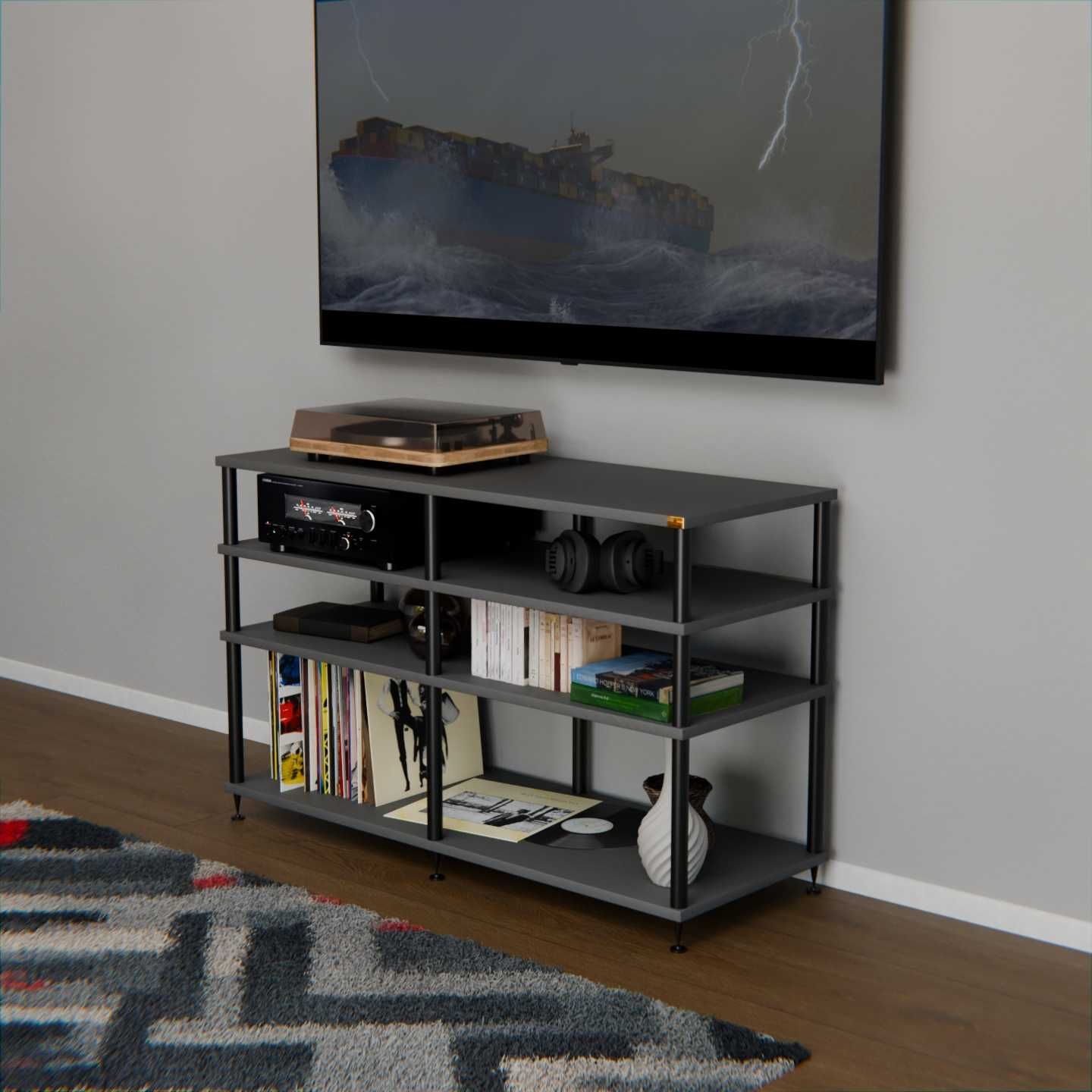 Stolik hi-fi audio regał antywibracyjny szafka loft