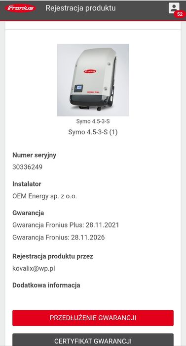 Falownik Fronius Symo 4,5-3-S