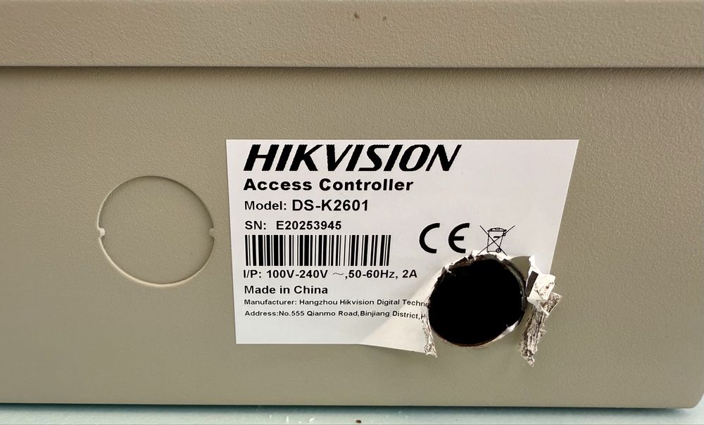 Hikivision - DS-K2601 Control Acesso - Usado
