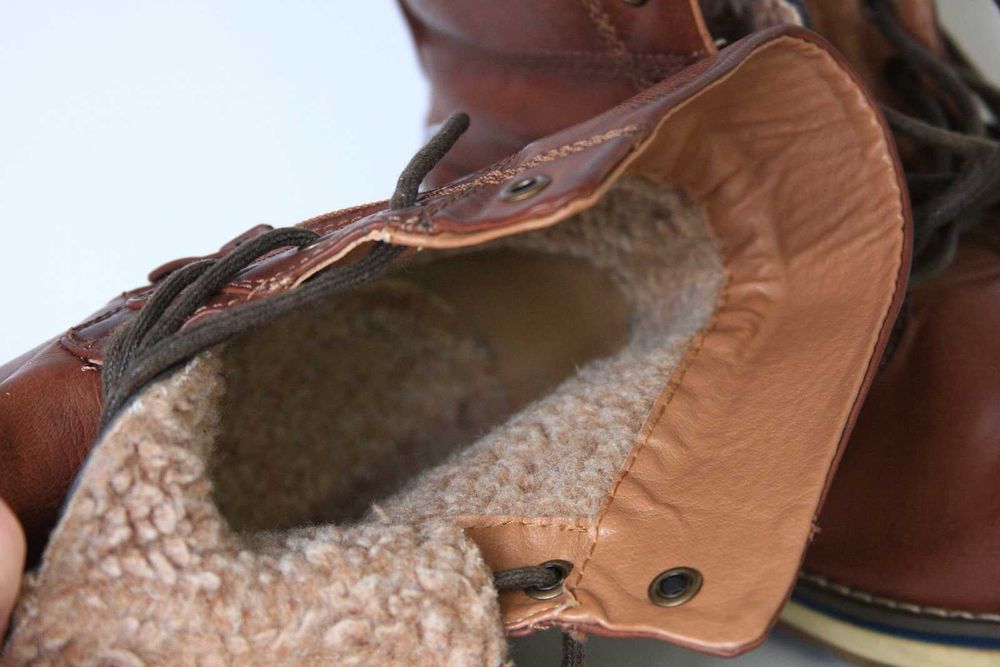 trapery męskie buty zimowe HKR rozmiar 40 eko skóra model 9WAD32703