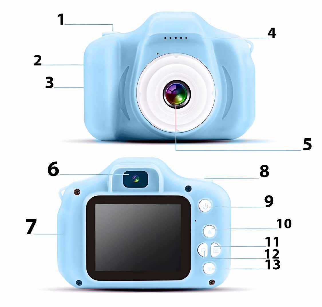 APARAT FOTOGRAFICZNY dla dzieci prezent na komunię święta do zdjęć+gry