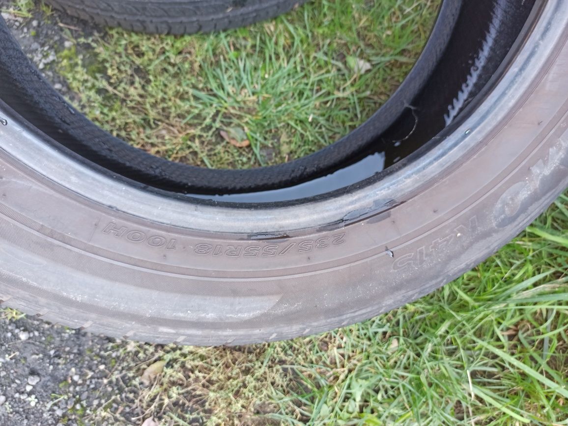 2 opony letnie Hankook 235/55 18, 5,8mm.