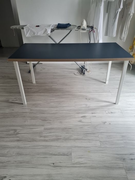 Stół ikea granatowy blat  75/150