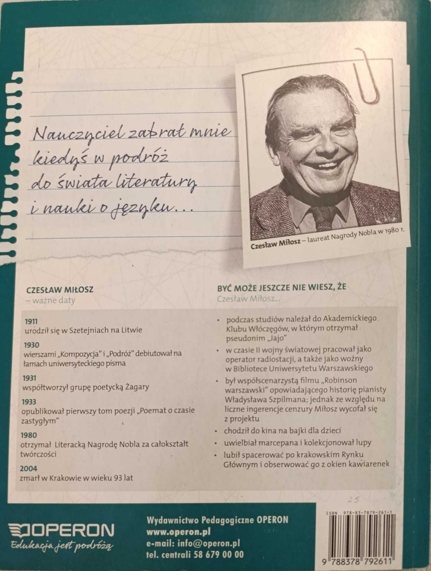 Język polski. Zakres podstawowy i rozszerzony. Część 4. OPERON
