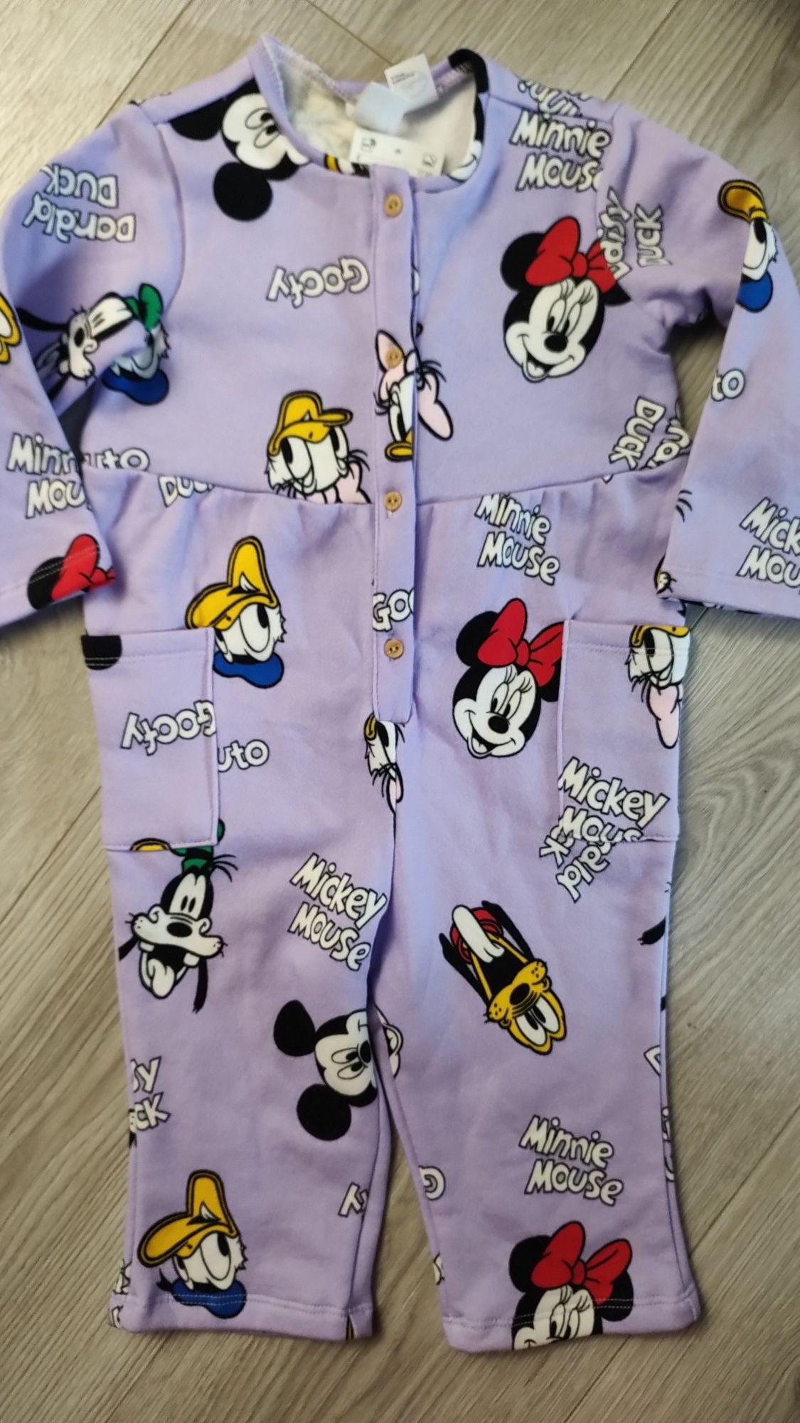 Nowy kombinezon dresowy H&M Myszka Miki Donald Minnie 80