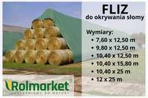 Fliz do okrywania bel słomy stogu siana buraków 10,4x12,5 pryzmy PŁOCK