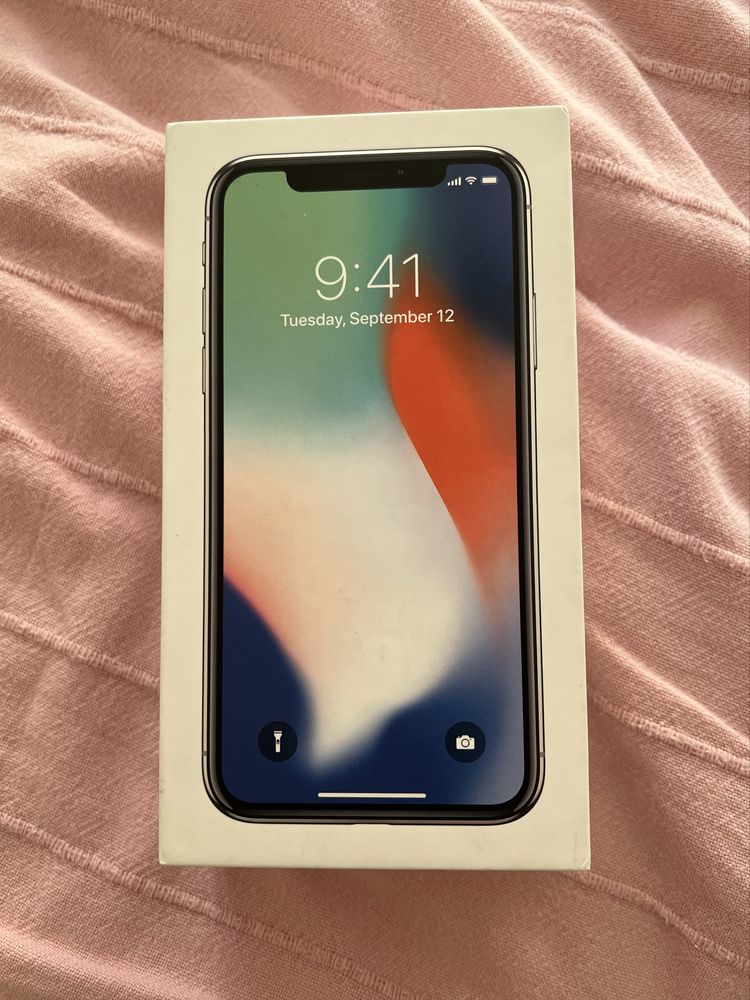 Iphone X 10 64GB silver white srebrny biały