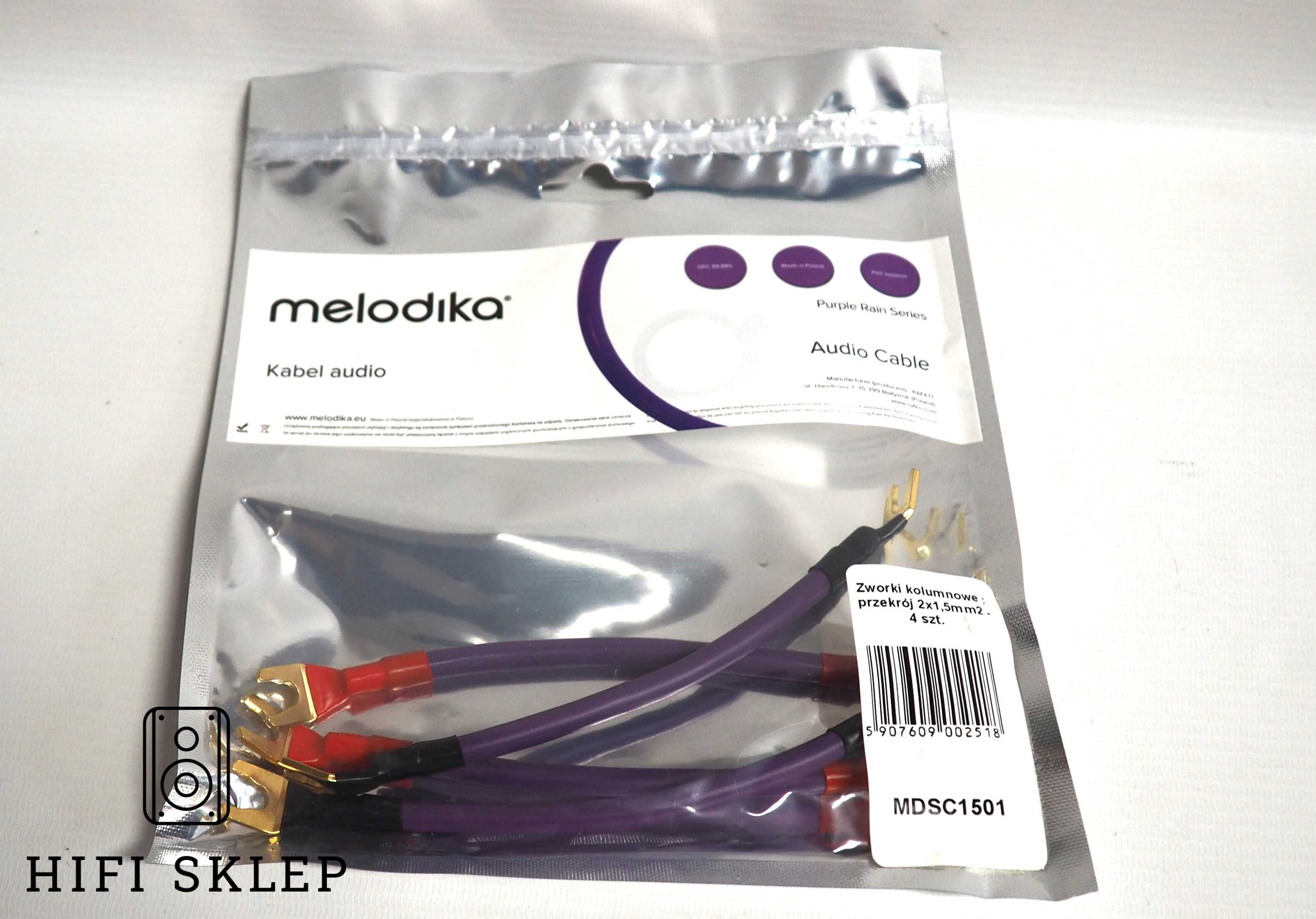Melodika MDSC1501 | Zworki do kolumn 4 szt / spade na spade