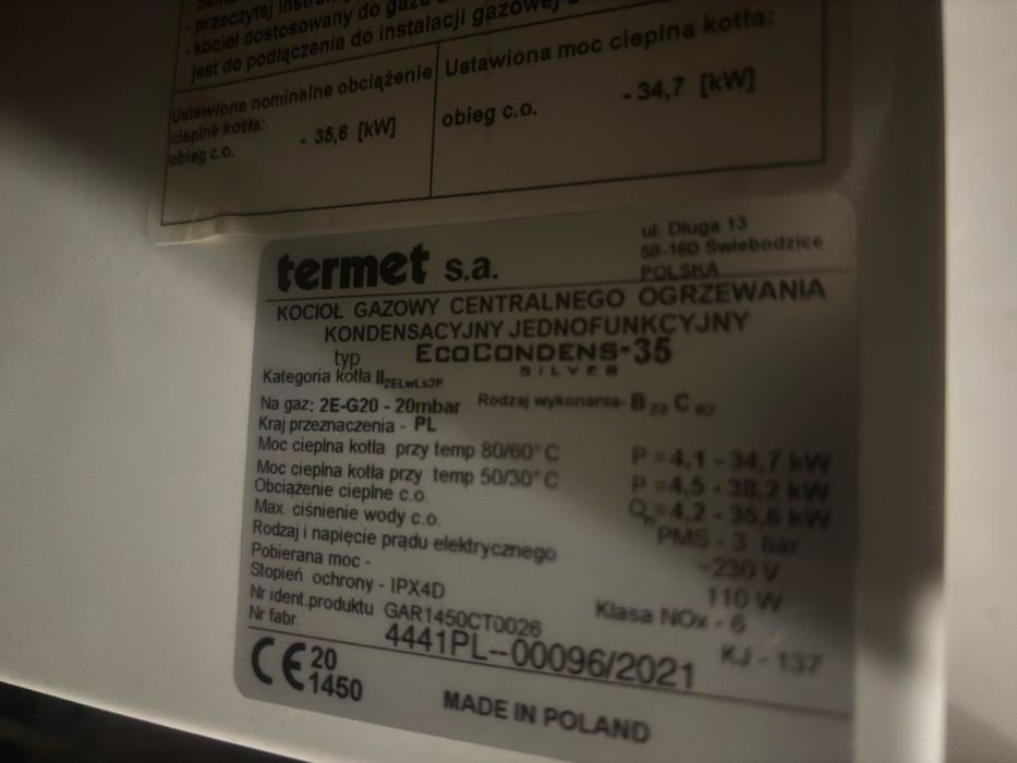 Termet ecocondens silver