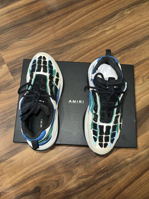 Amiri Bone Runner White / Black / Green