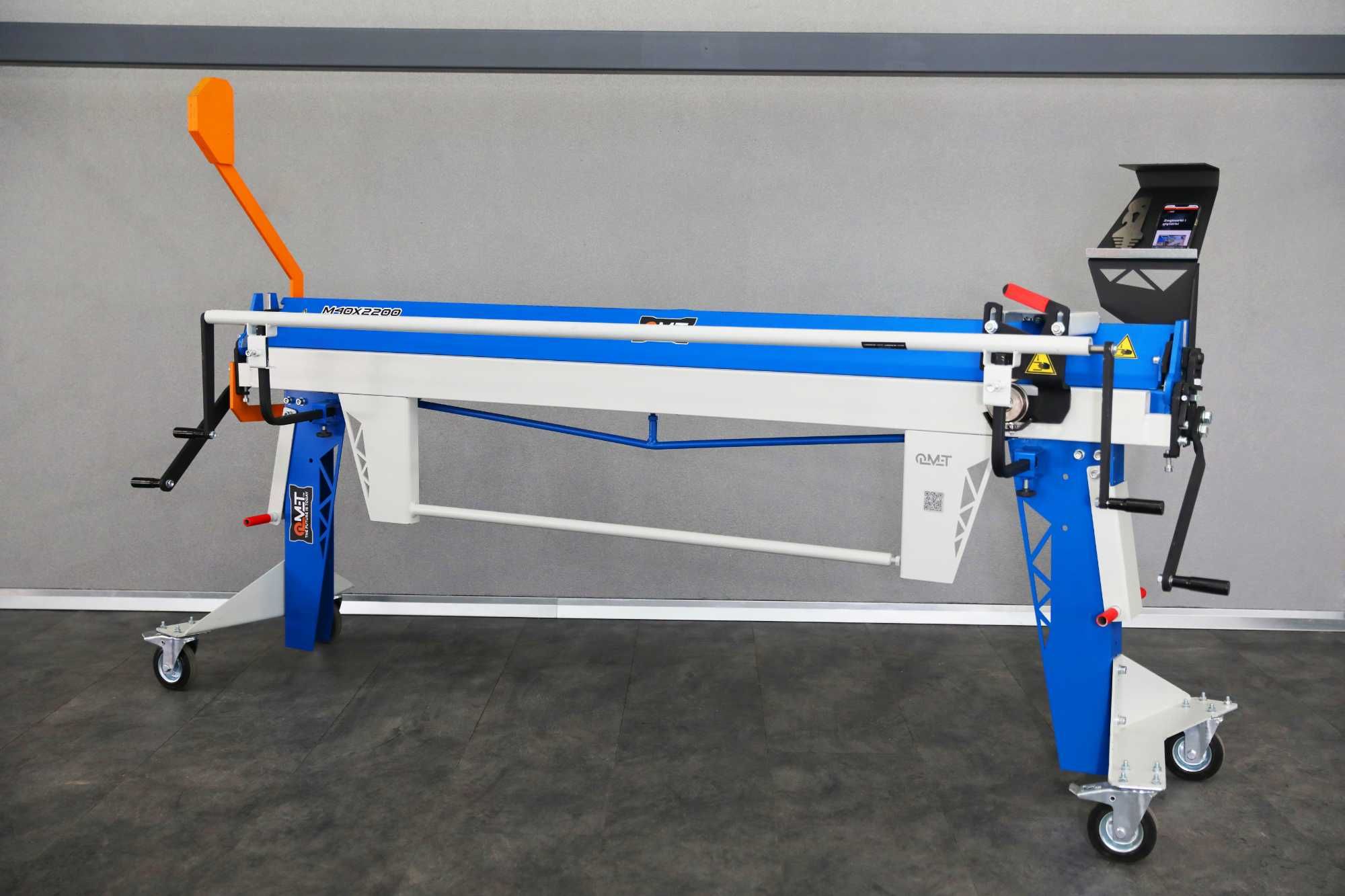 Zaginarka dekarska OLMET M20X2200/0,8 + nóż krążkowy