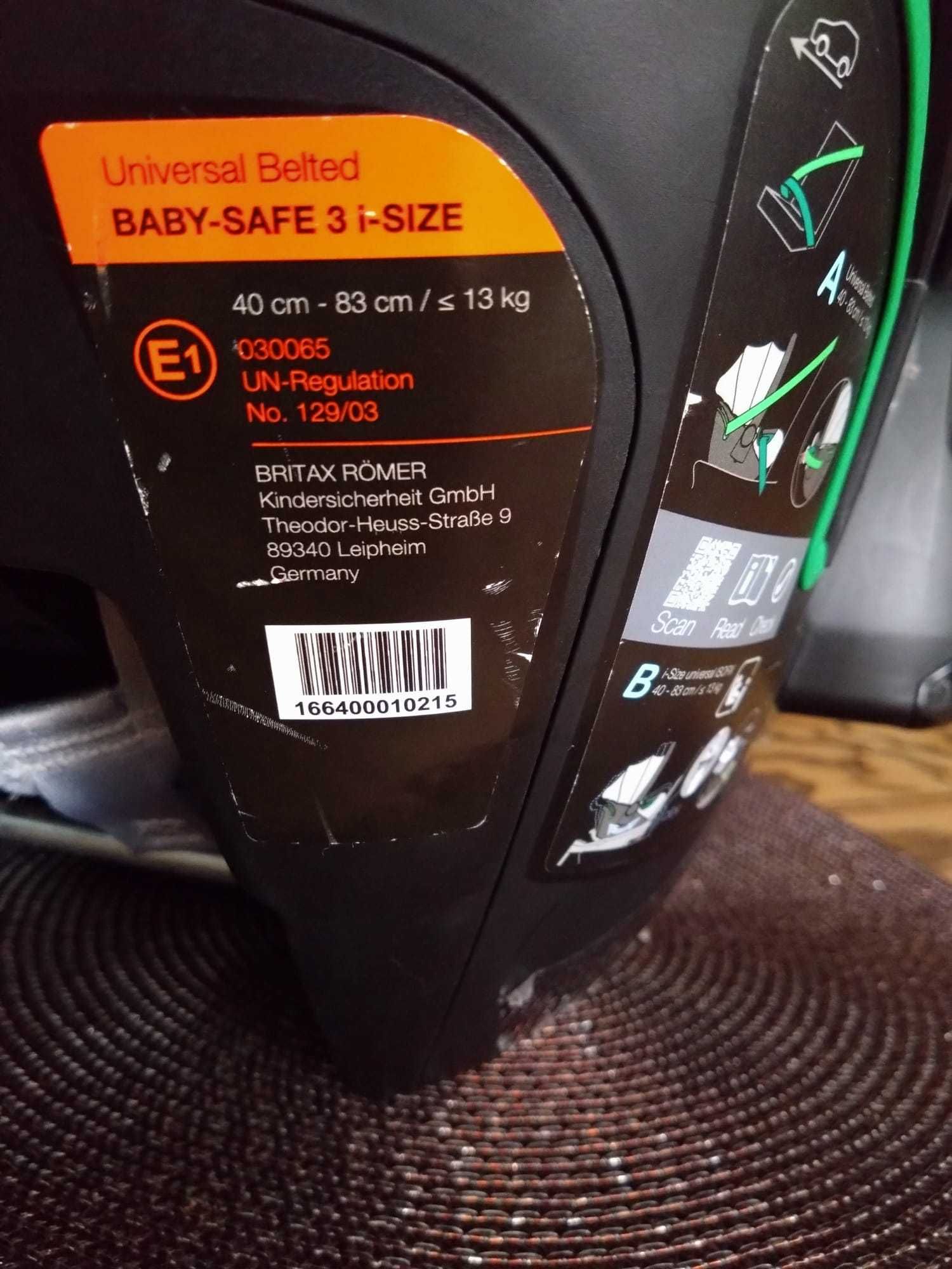 Britax Romer Baby Safe 3 i-Size fotelik samochodowy 0-13 kg