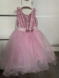 Святкова рожева сукня на 3,5-4,5 роки