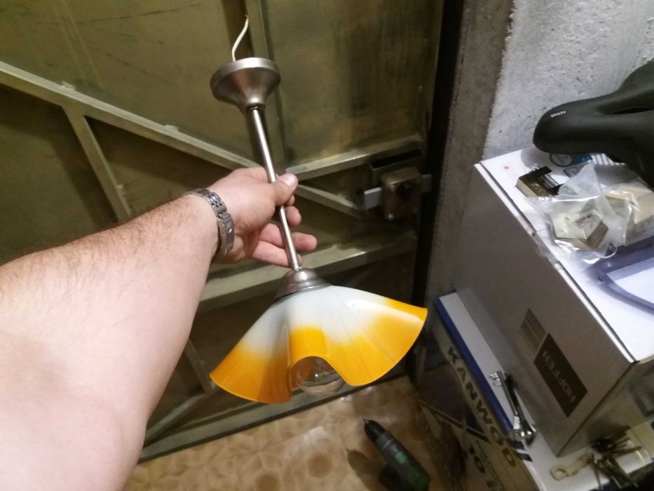 Żyrandol klasyczny pomarańczowy