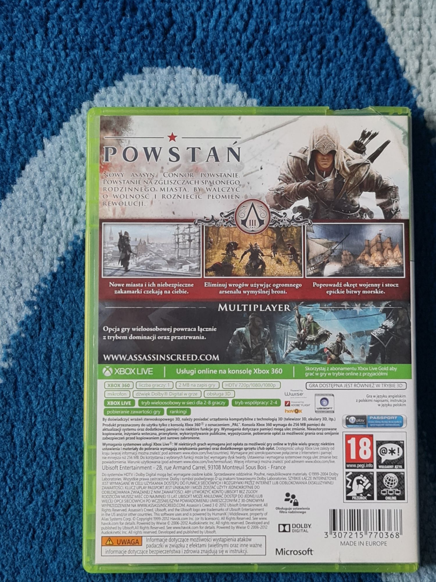 Assassin's Creed III Xbox 360