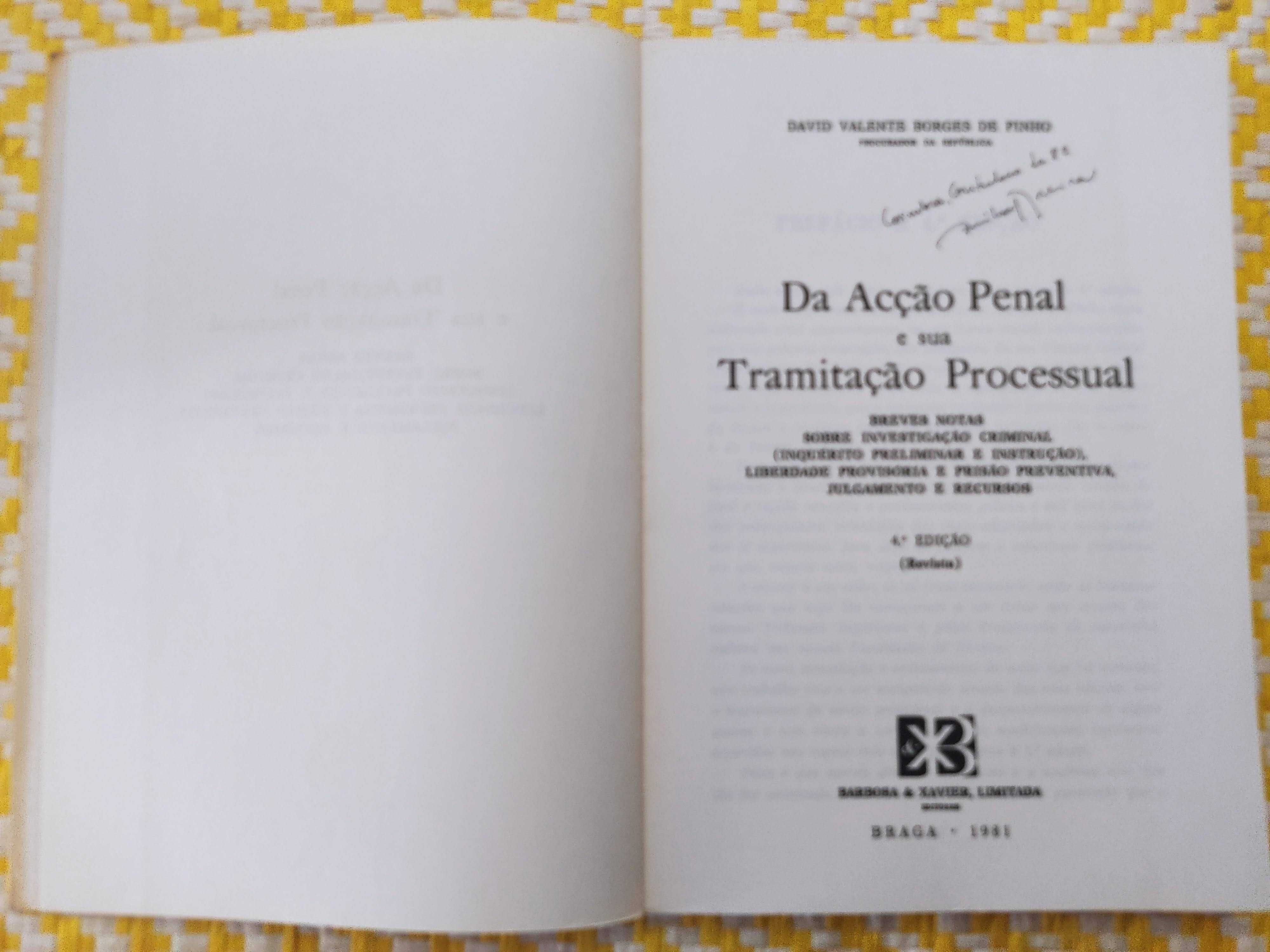 Da acção penal e sua tramitação processual - David V Borges de Pinho