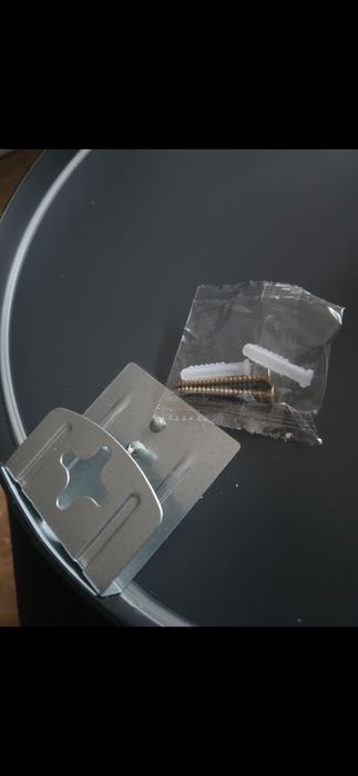 Lustro ścienne czarne 38 cm