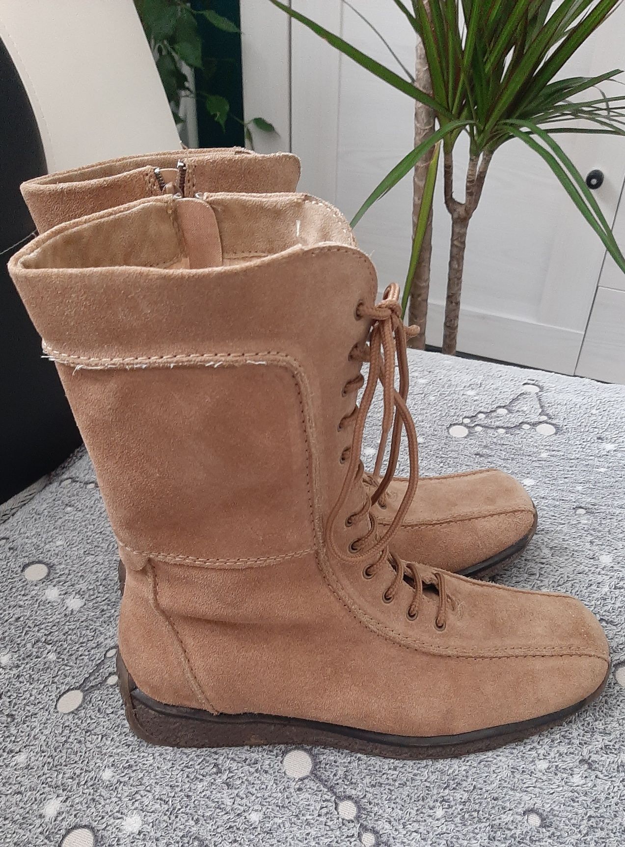 Skórzane zimowe buty Marc Bohan r. 39 skóra naturalna