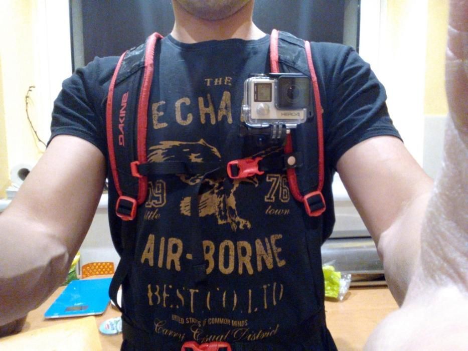 Mocowanie Gopro Xiaomi do plecaka i nie tylko, klamra jaws szczęki