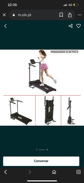 Passadeira elétrica nova sem uso ainda na caixa(Slim Fold)