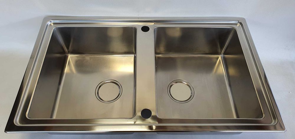 Zlewozmywak Dwukomorowy Smeg LDR862-2 Stal 1mm INOX 86x50cm Masywny