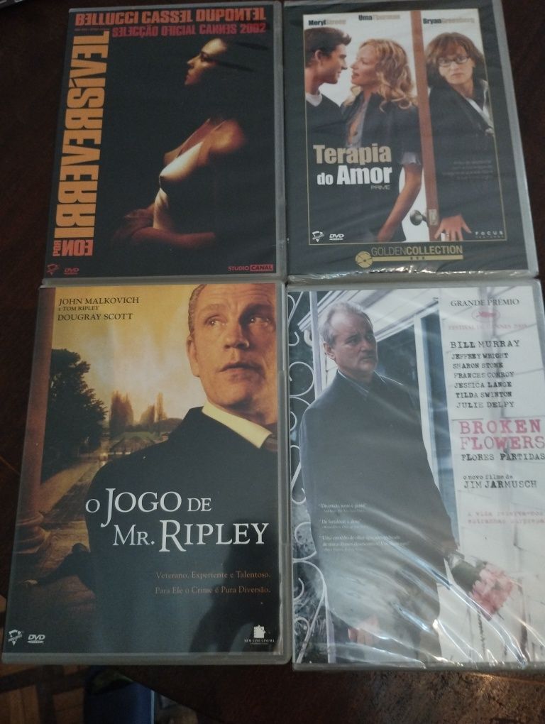 DVDs novos e embalados