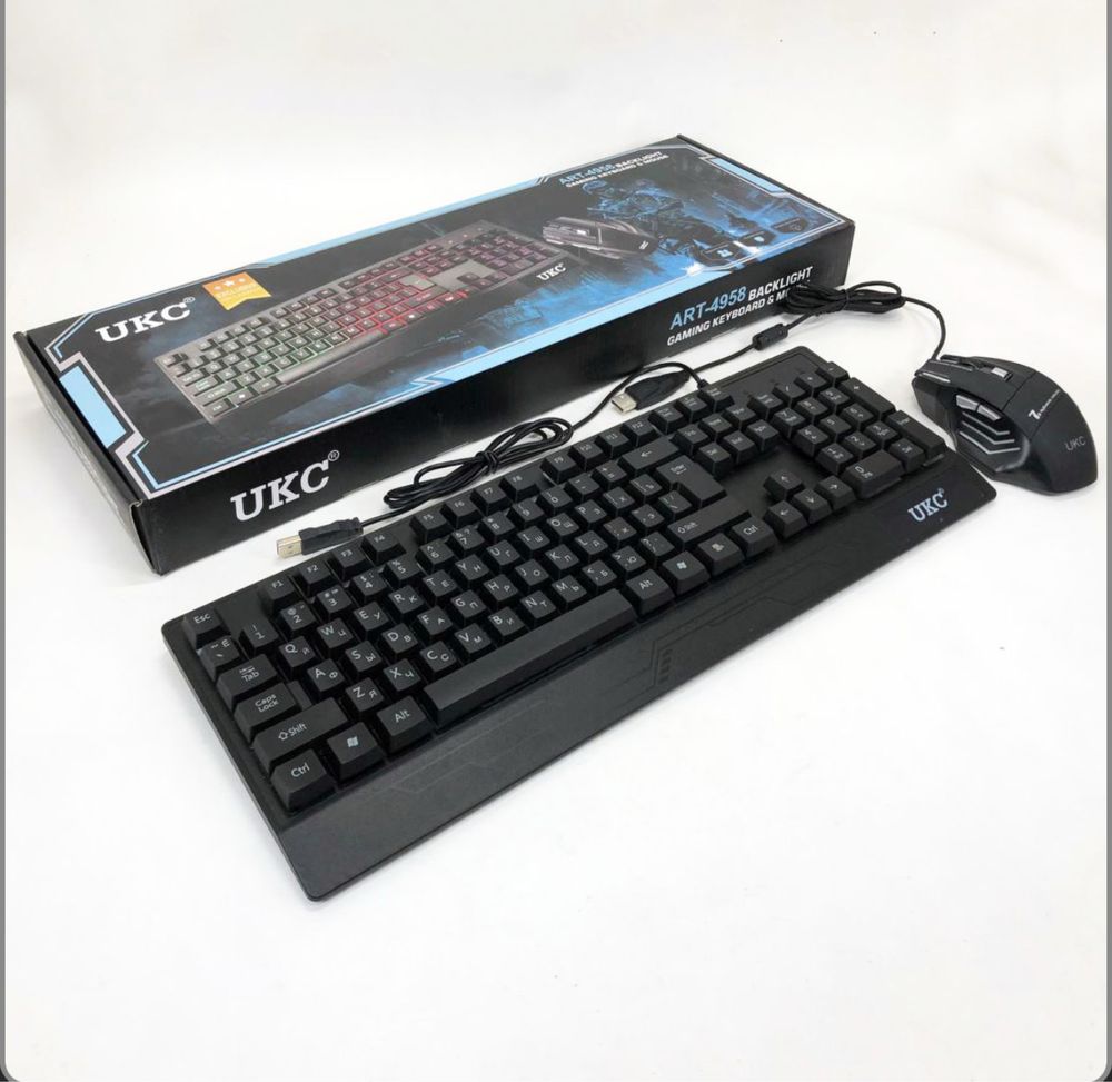 Клавіатура +Мишка UKC з LED підсвіткою