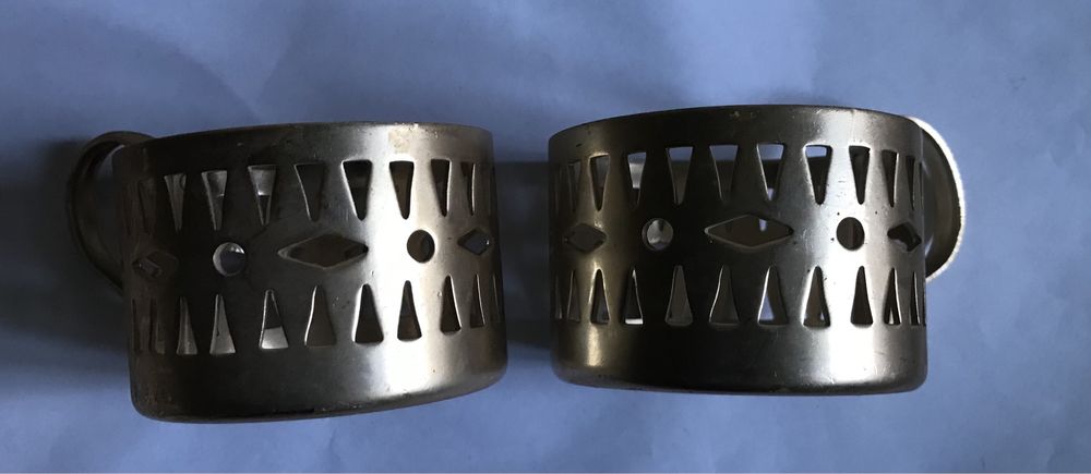 Алюминиевые золотистые подстаканники