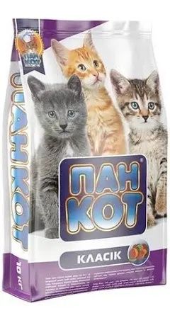 Сухий та вологий корм для котів "Пан Кіт"