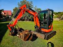 Kubota Minikoparka U20-3EU*2019r*rozsuwane podwozie*oryginał*jak nowa!!!