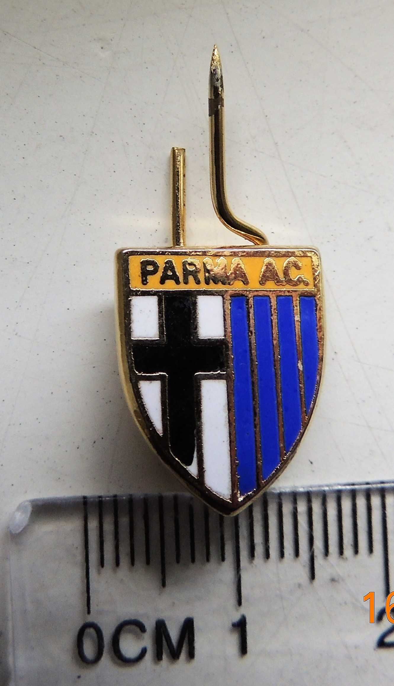 AC Parma broszka agrafka emalia