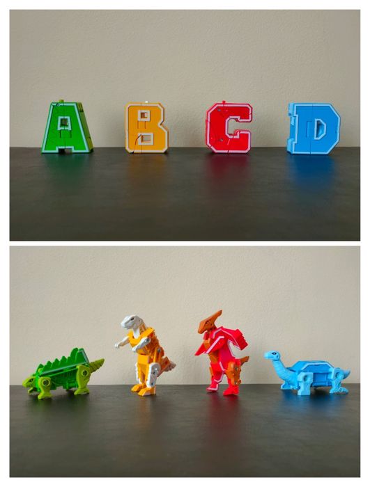 Є всі літери. Цифри, букви-трансформери Transbot Lingva Zoo, Combo