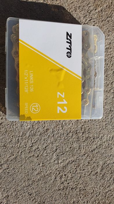 12-rzędowy łańcuch 12s złoty, powlekany