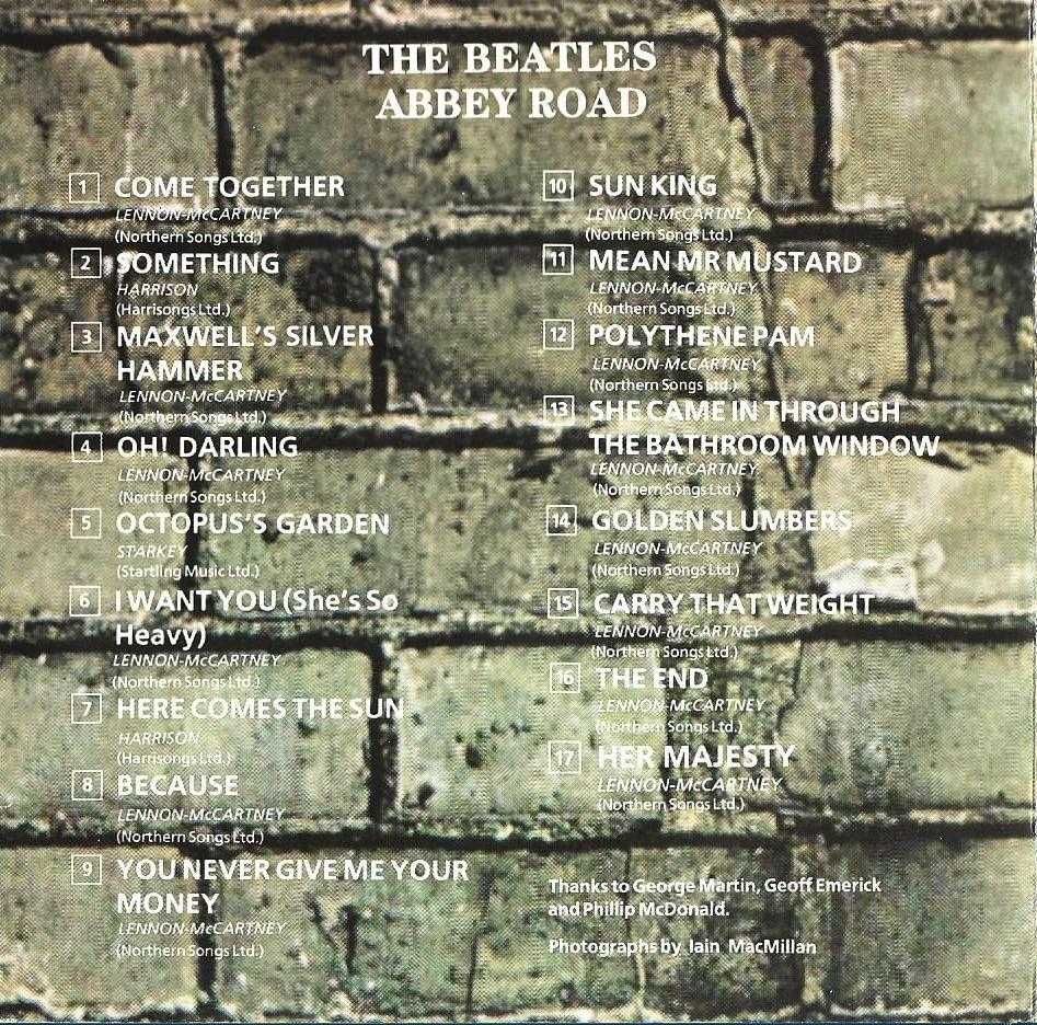 Beatles - - - - - Abbey Road - - - - - CD