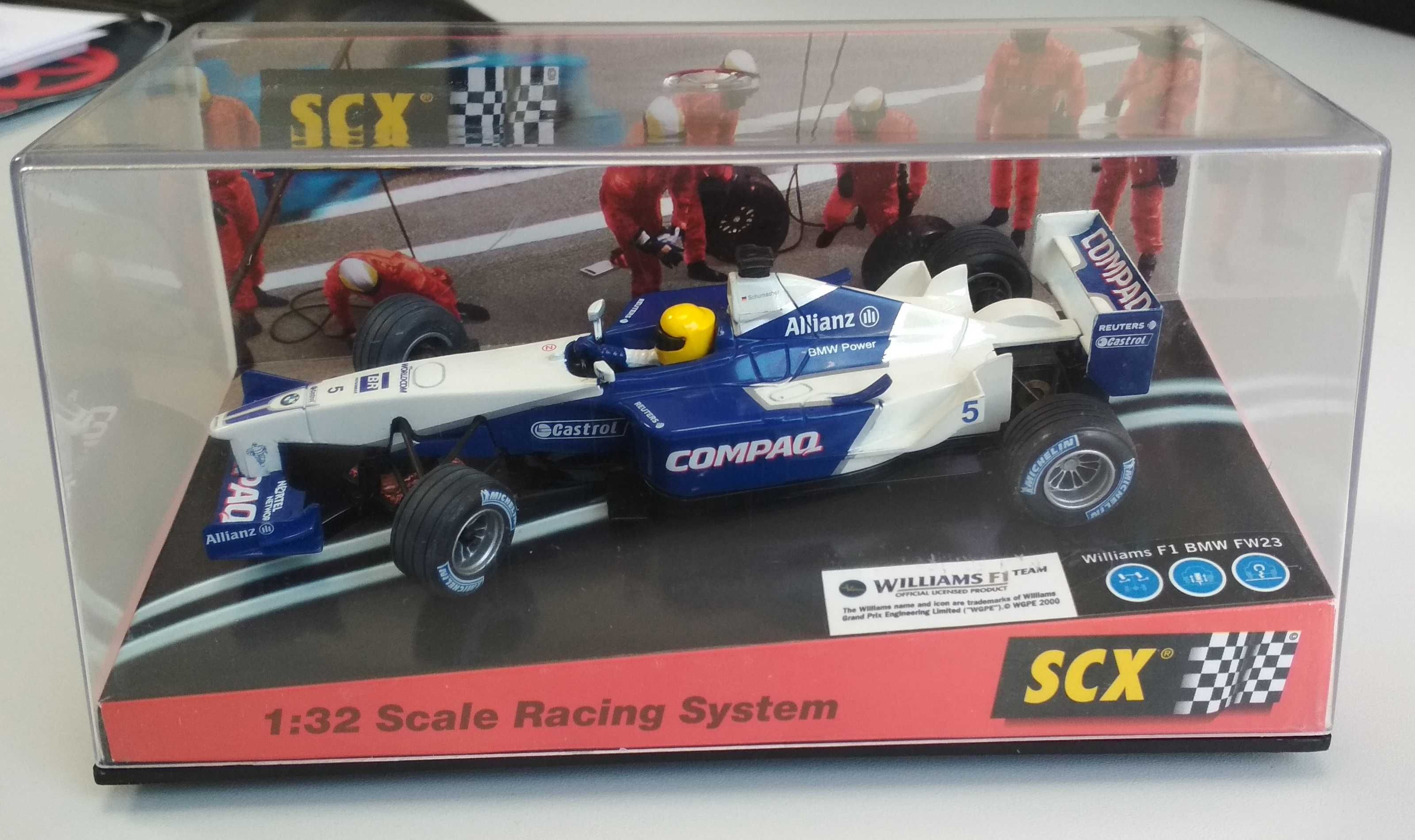 Slot car SCX - Scalextric - F1 Williams - 1:32 - Novo, nunca usado