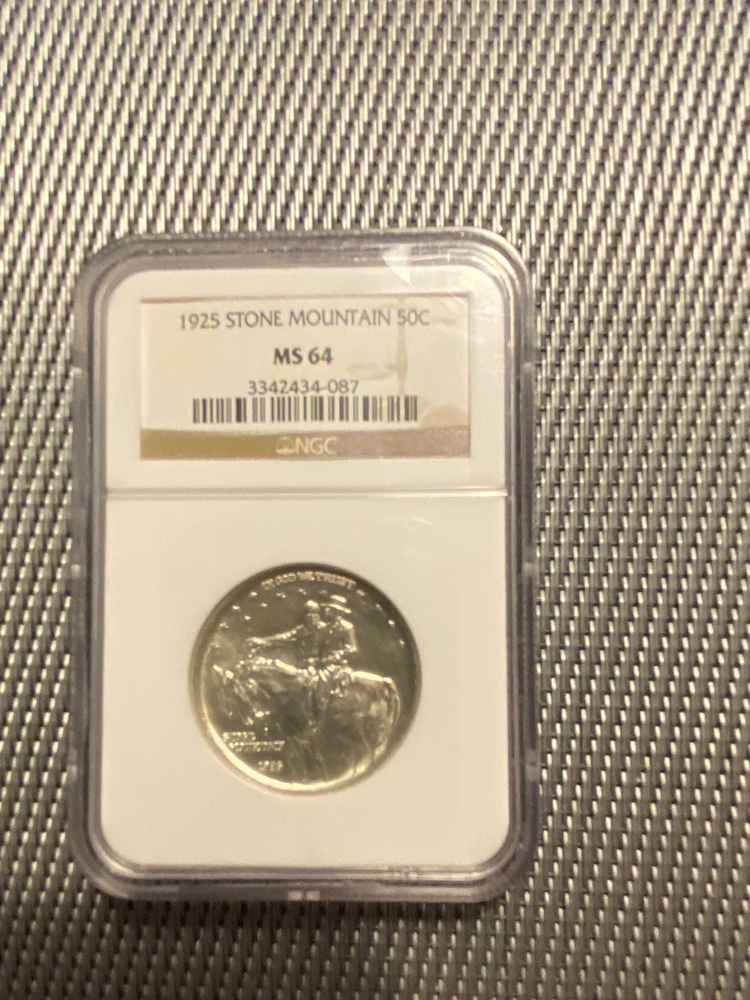 50 centów stone mountain 1925 grading NGC stan MS64