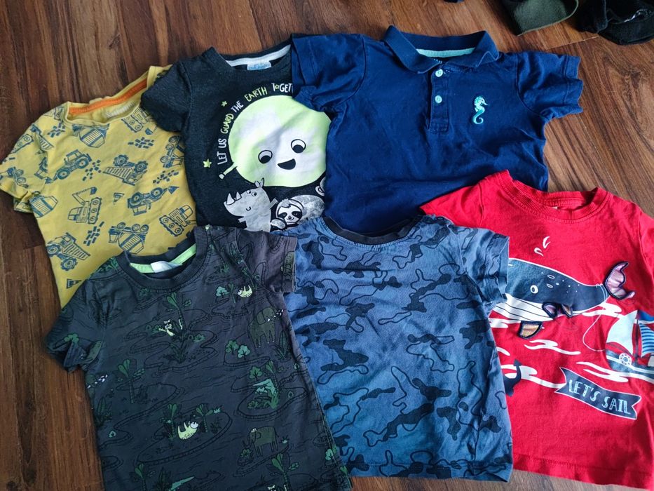 Koszulki chłopięce rozmiar 86/92