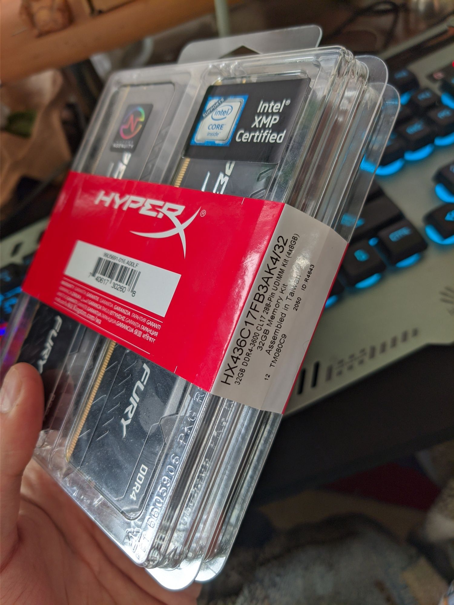 Оперативная память (ОЗУ/RAM) HyperX Fury 4x8Gb 32Gb 3600Mhz