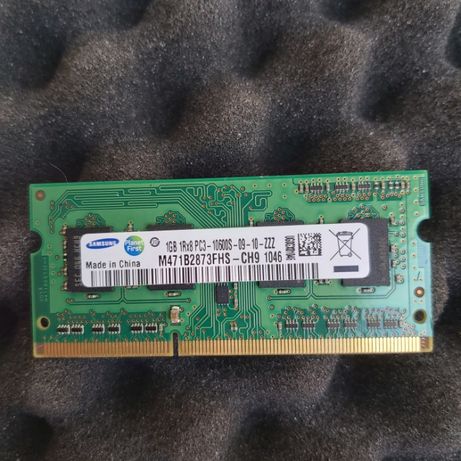 Memoria RAM Portátil - DDR3 SODIMM de 1GB 1066Mhz