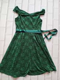 Zielona sukienka koktajlowa
