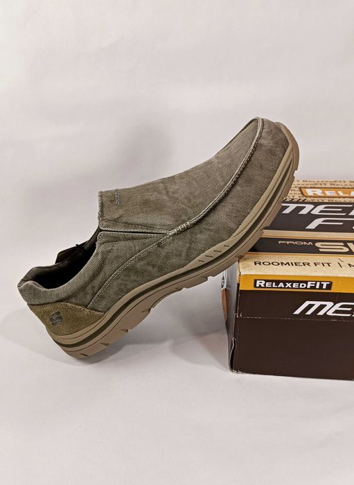 Чоловічі текстильні мокасини Skechers Expected 49.5 та 50.5 розмір