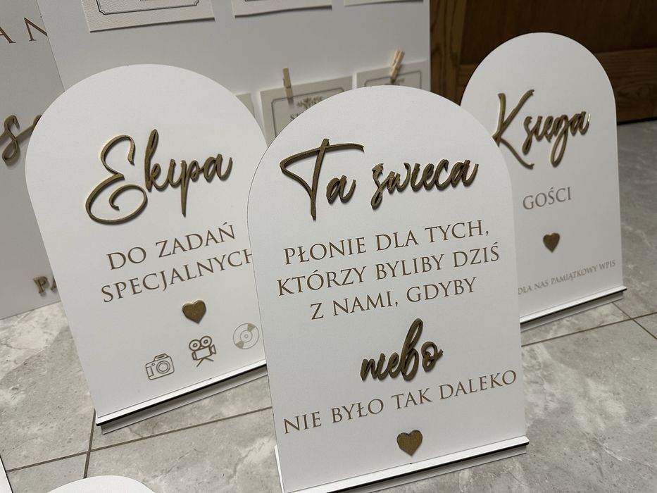 Zestaw tablic - wesele, ślub, tablica powitalna, plan stolow