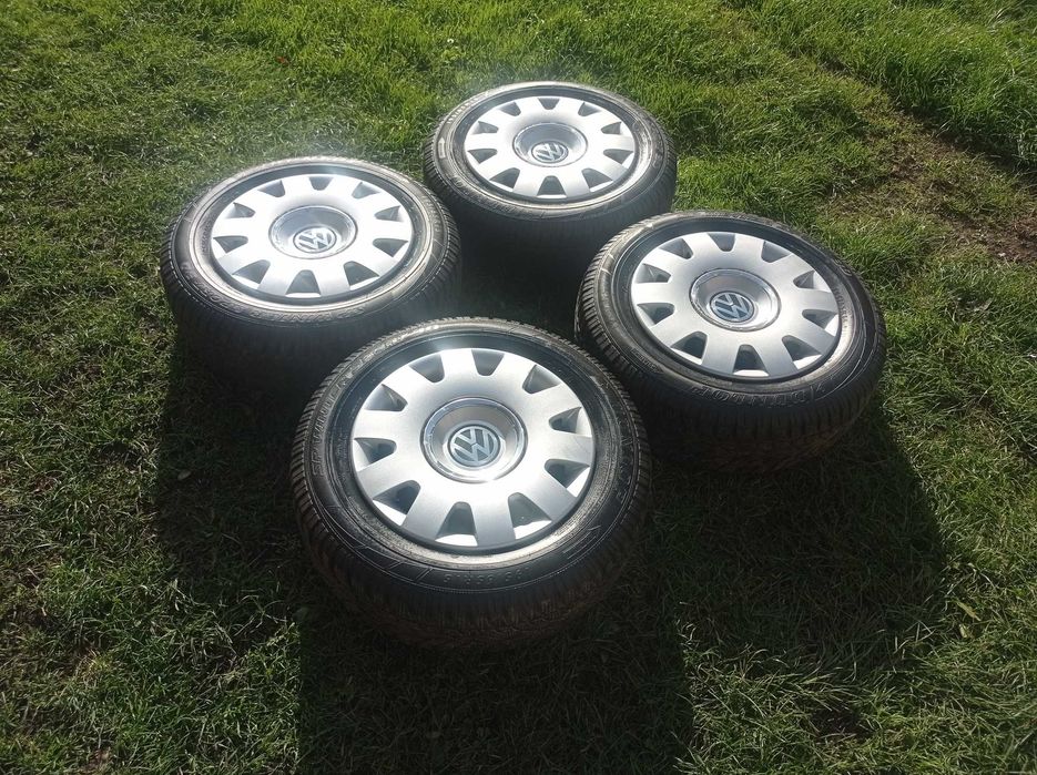 Felgi Stalowe VW GOLF TOURAN AUDI SEAT 15 5x112 Opony Zima