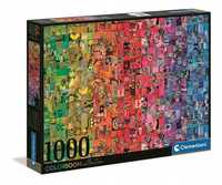 Puzzle 1000 Color Boom Collage, Clementoni