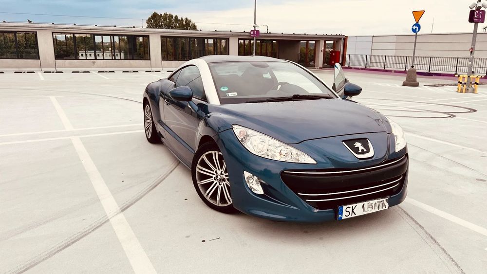 Peugeot RCZ 75 tys km, niebieski-piękny kolor, auto w bieżącym użyciu, prywatne